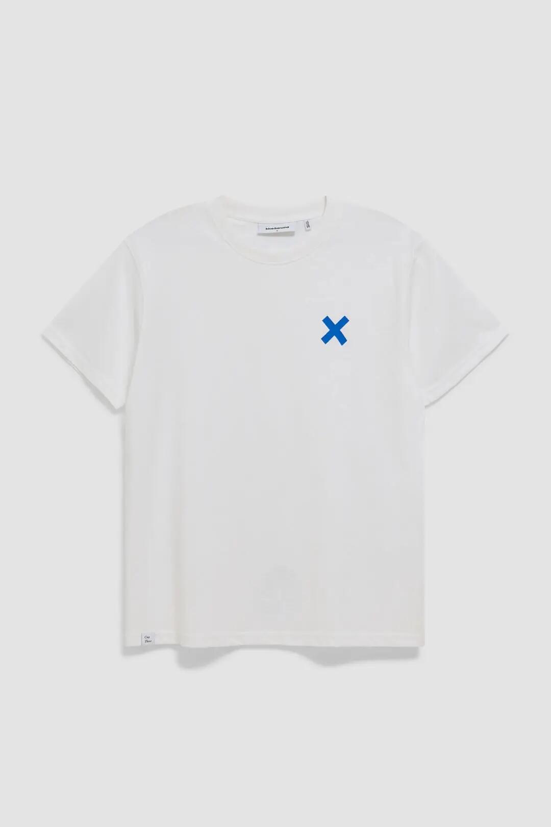 Camiseta Blue Banana de 100% Algodón Orgánico Amsterdam Blanca 7/7