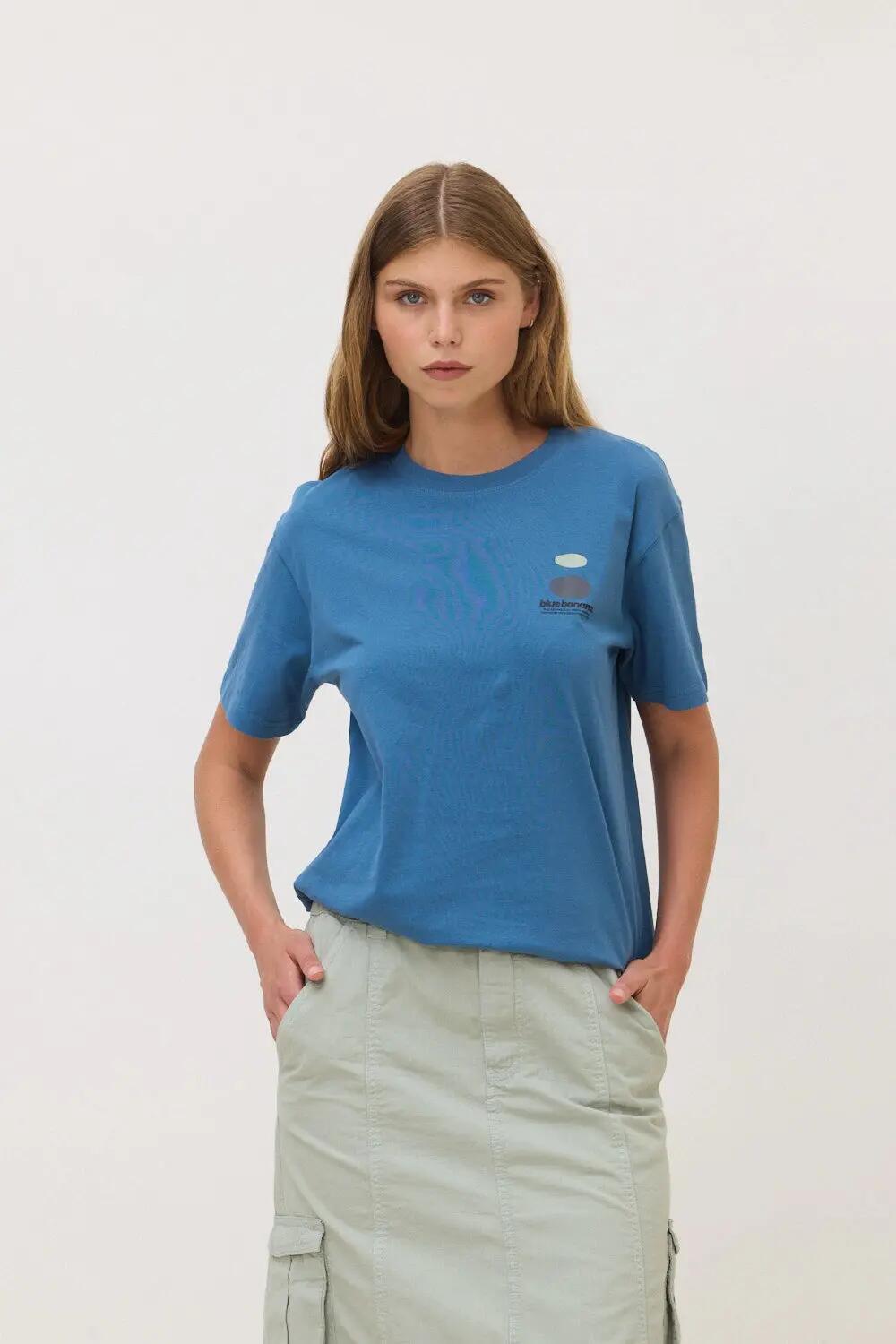 Camiseta Blue Banana de 100% Algodón Orgánico Forest Indigo Blue 4/7