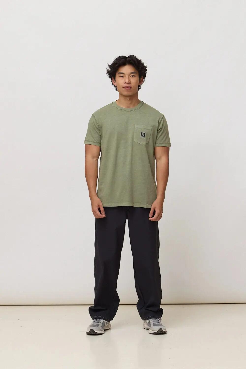 Camiseta Blue Banana de 100% Algodón Orgánico Iconic Olive Green 3/7