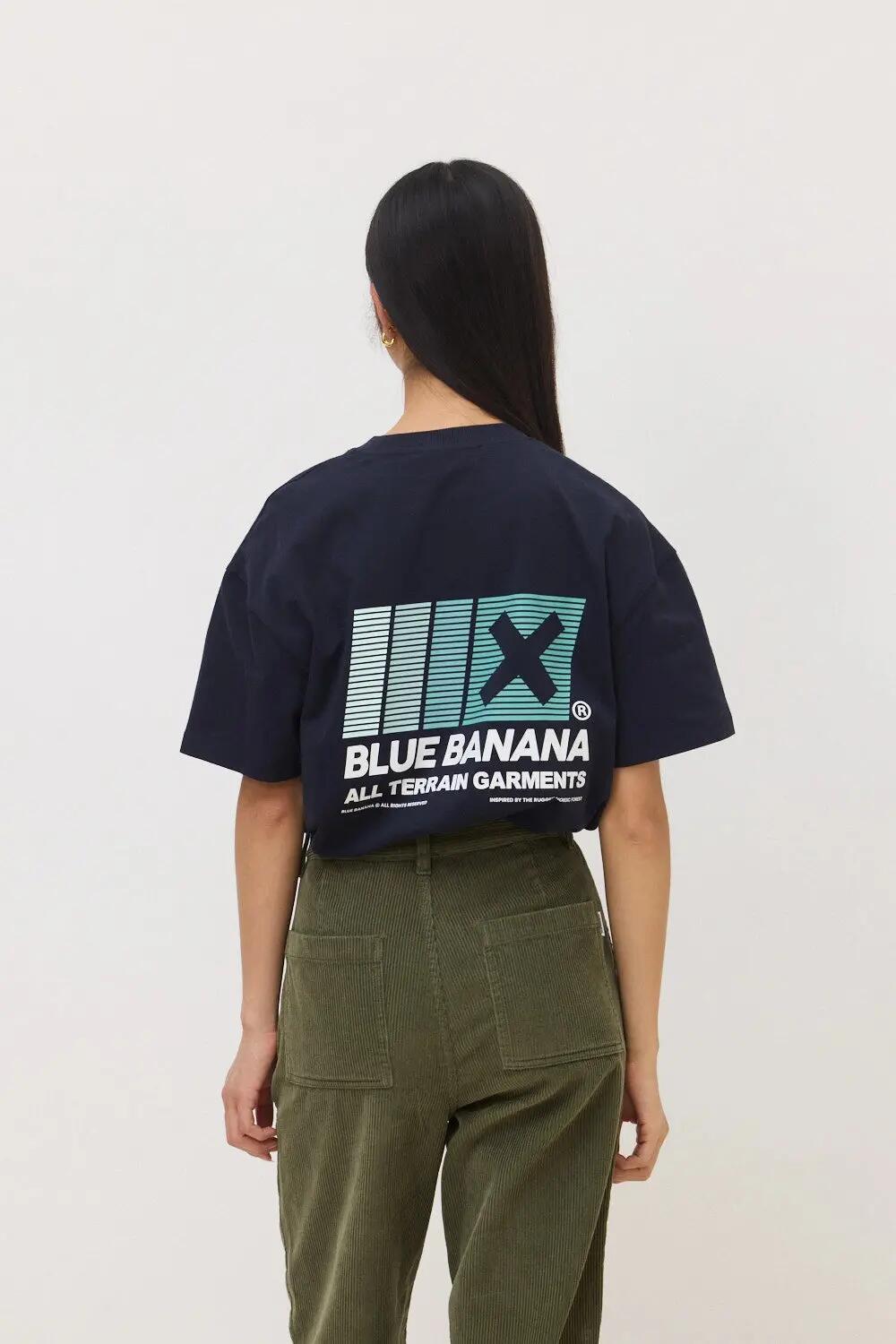 Camiseta Blue Banana de 100% Algodón Orgánico Boost Azul Marino 5/7