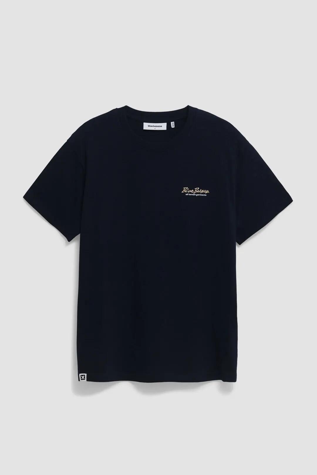 Camiseta Blue Banana de 100% Algodón Orgánico Go Explore Azul Marino 7/7