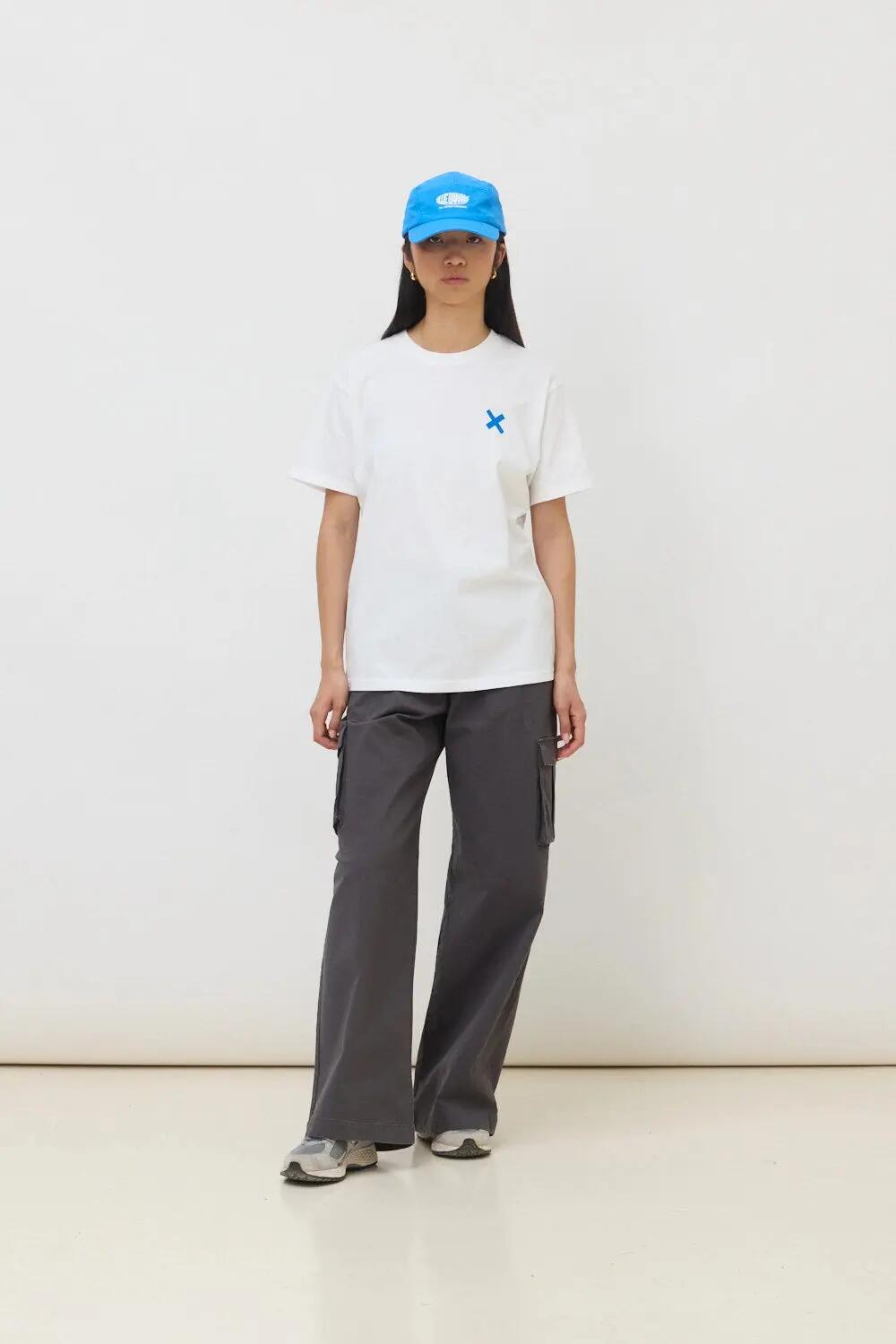 Camiseta Blue Banana de 100% Algodón Orgánico Amsterdam Blanca 6/7