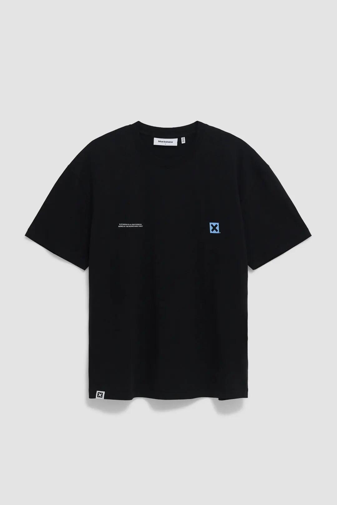Camiseta Blue Banana de 100% Algodón Orgánico Pike Negra 7/7