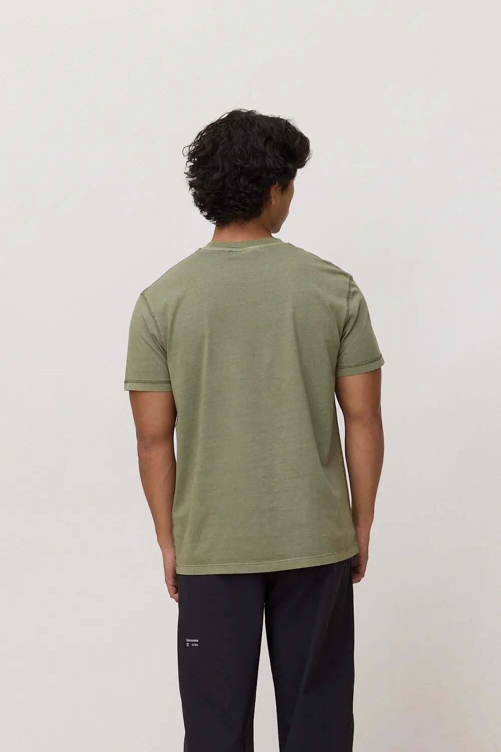 Camiseta Blue Banana de 100% Algodón Orgánico Iconic Olive Green 2/7