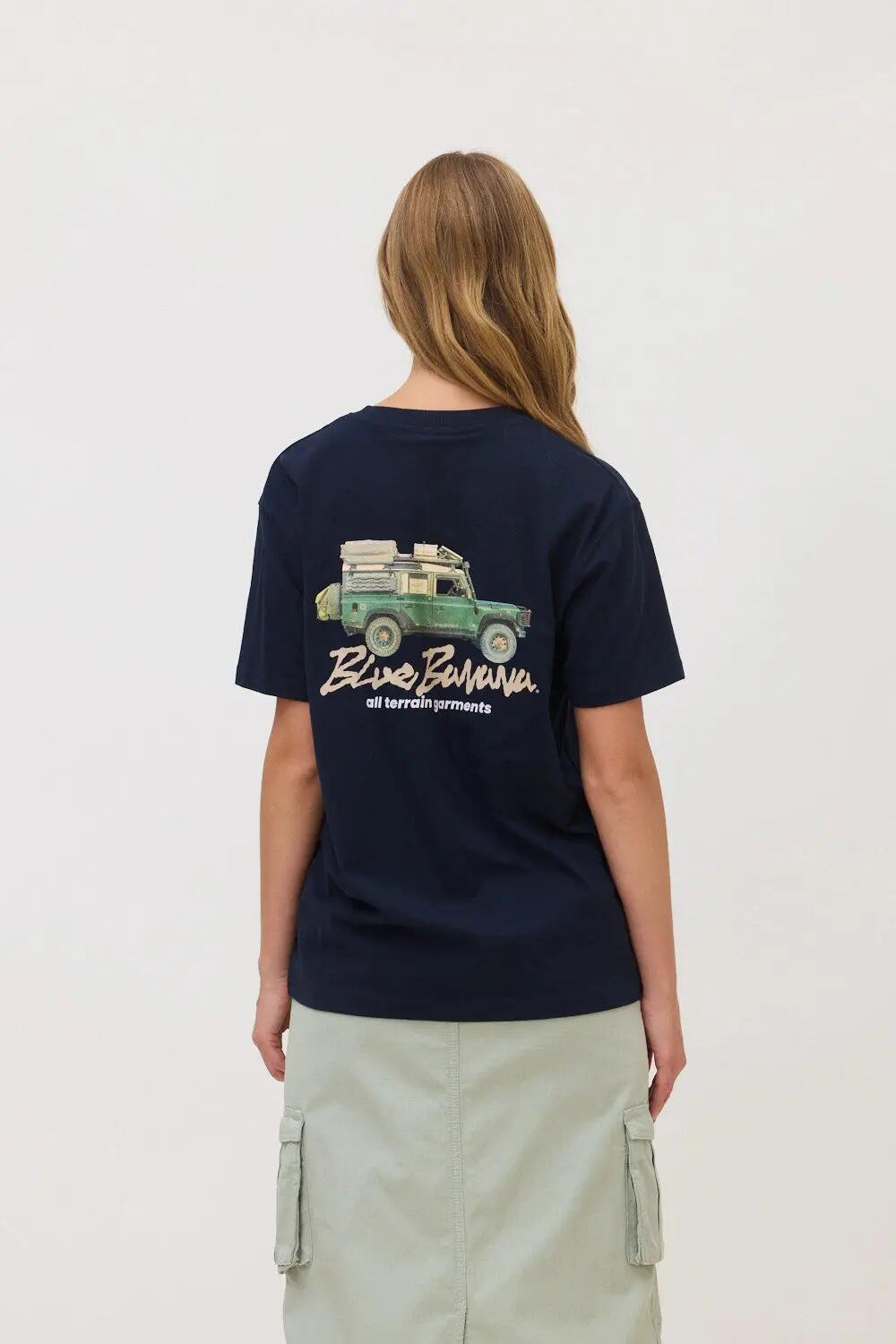 Camiseta Blue Banana de 100% Algodón Orgánico Go Explore Azul Marino 5/7