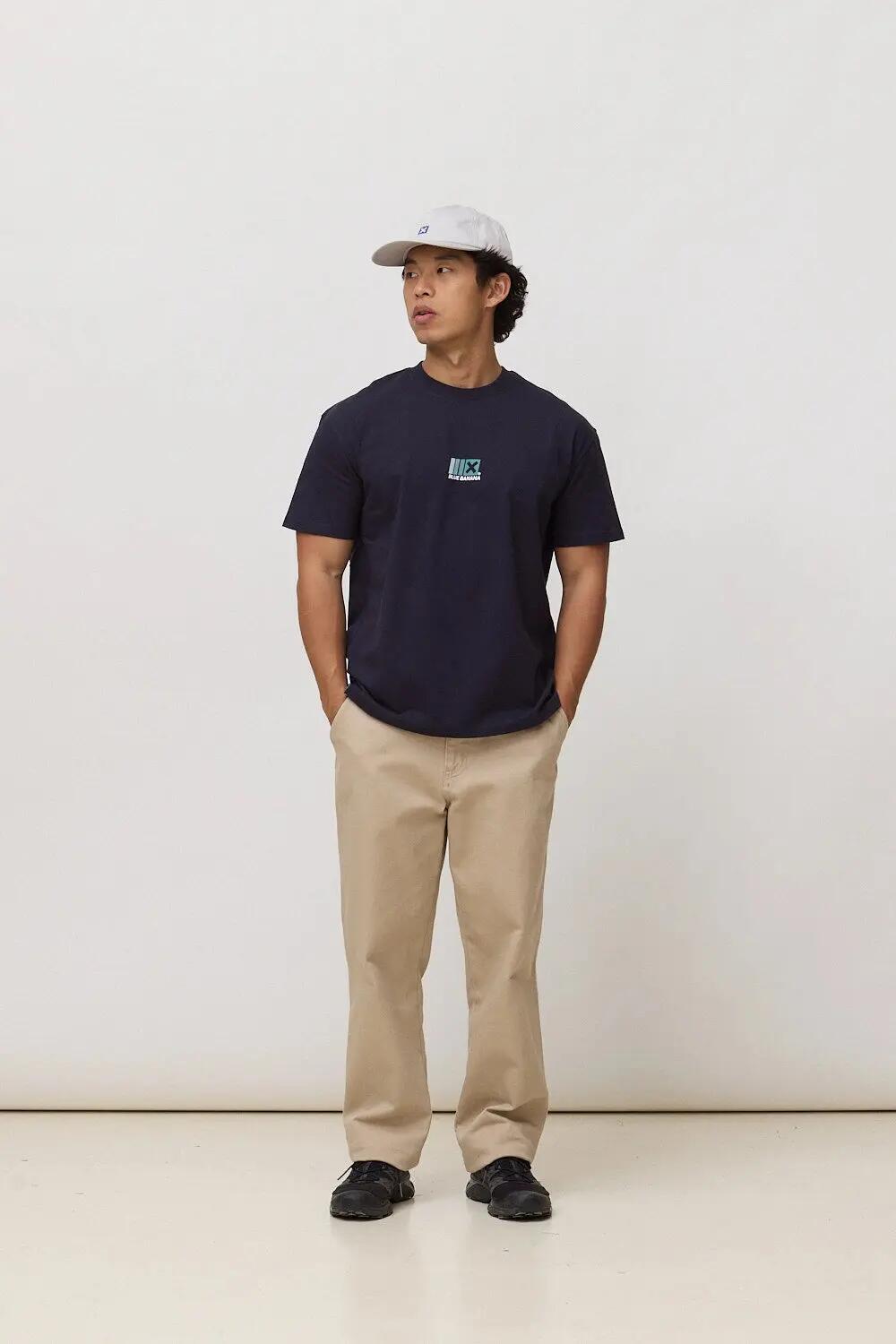 Camiseta Blue Banana de 100% Algodón Orgánico Boost Azul Marino 3/7
