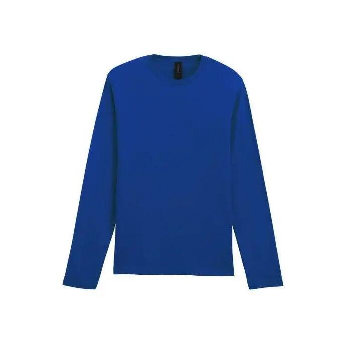 Mens Soft Style Long Sleeve TShirt (Fan Deep Royal) 2/6