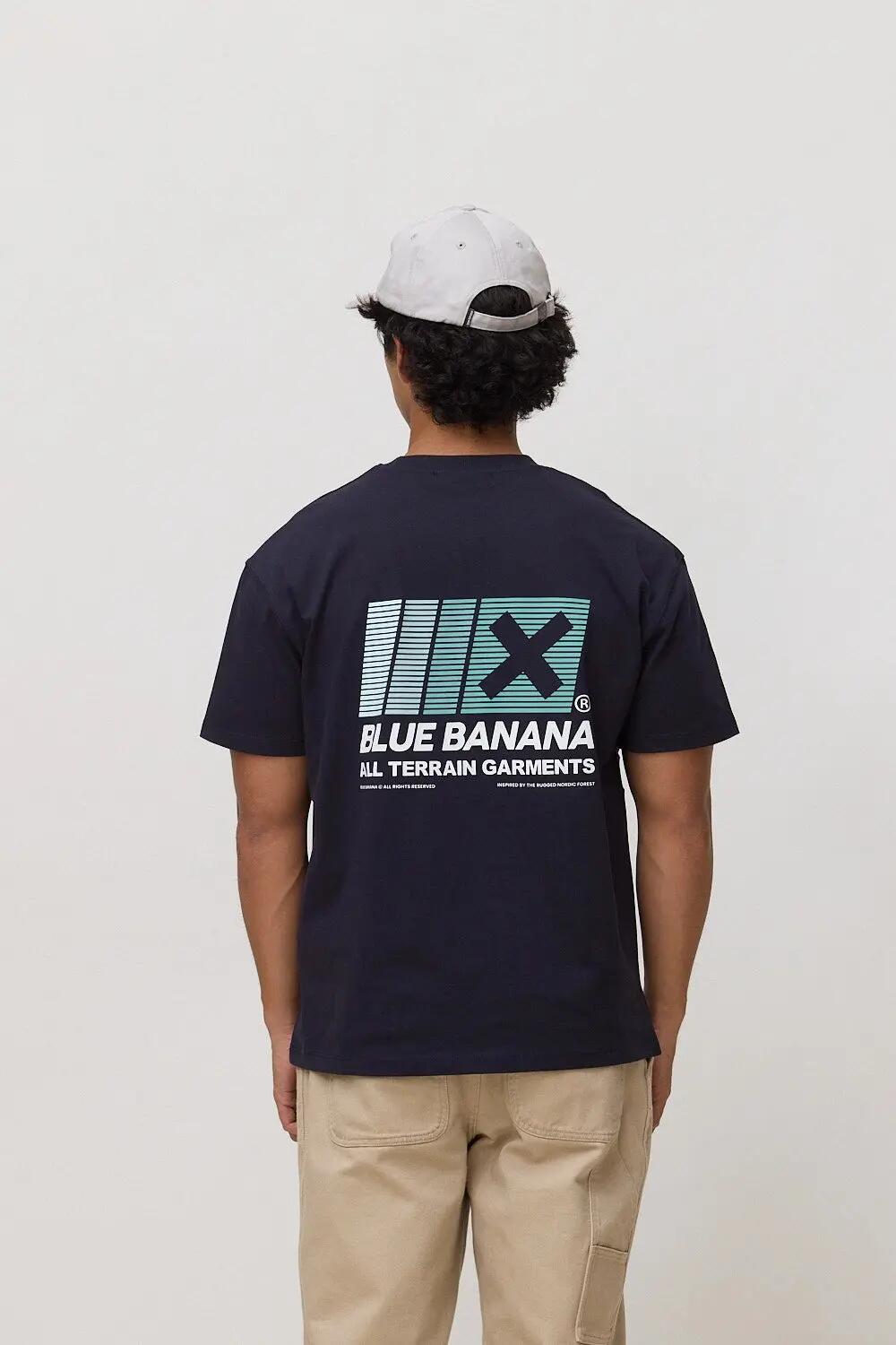 Camiseta Blue Banana de 100% Algodón Orgánico Boost Azul Marino 2/7