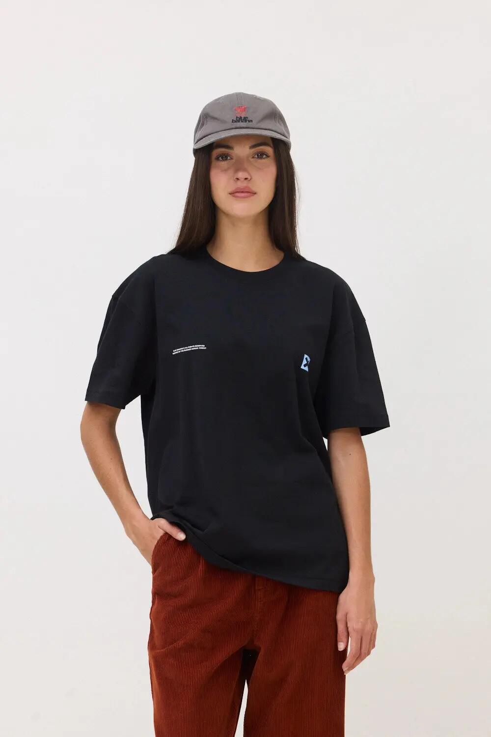 Camiseta Blue Banana de 100% Algodón Orgánico Pike Negra 4/7