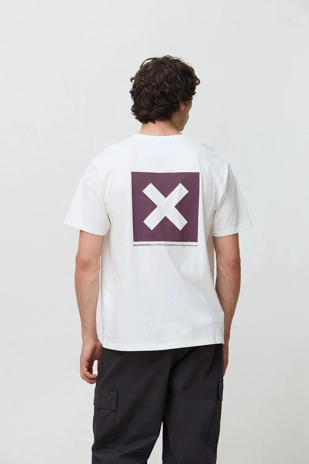 Camiseta Blue Banana de 100% Algodón Orgánico Nature Blanca 2/7