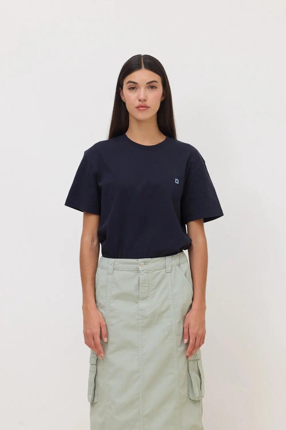 Camiseta Blue Banana de 100% Algodón Orgánico Logo Azul Marino 4/7