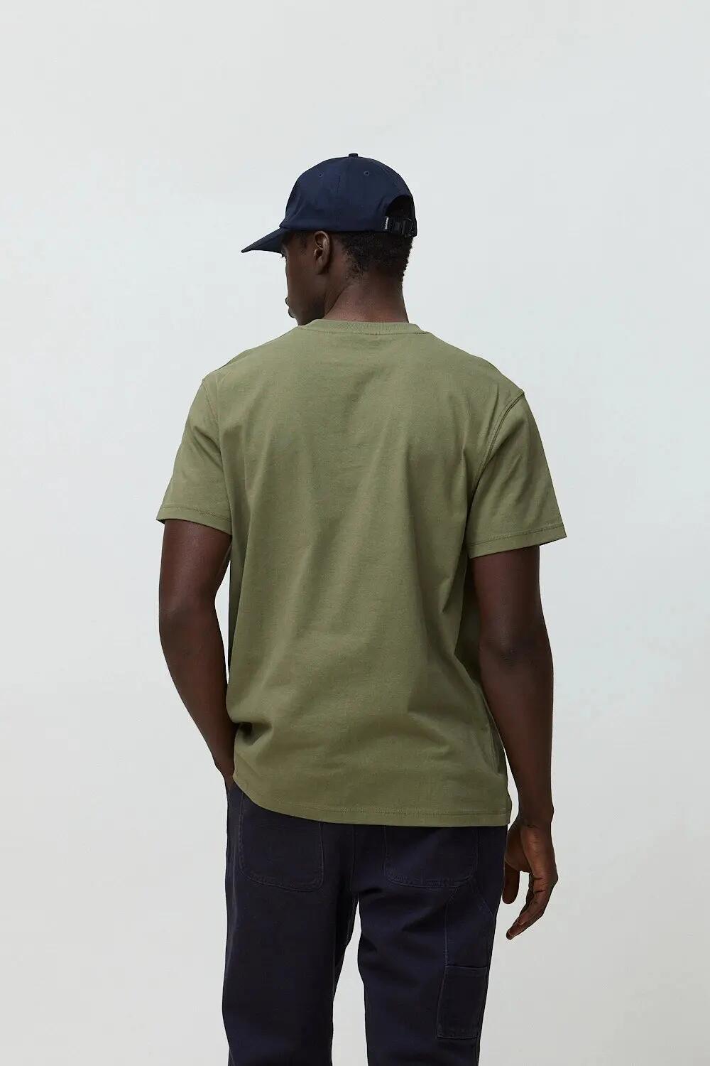Camiseta Blue Banana de 100% Algodón Orgánico Logo Olive Green 2/7