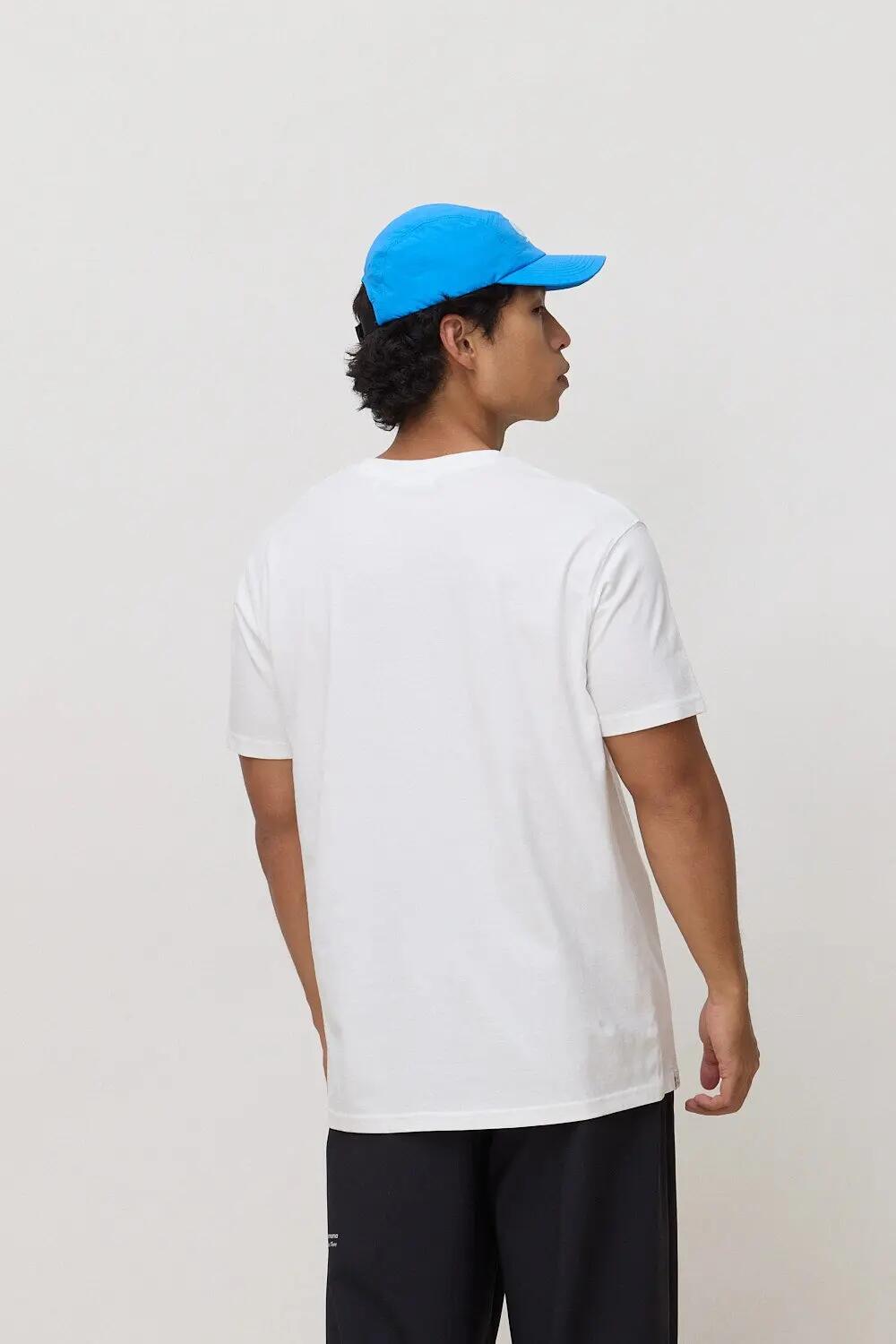 Camiseta Blue Banana de 100% Algodón Orgánico Amsterdam Blanca 2/7