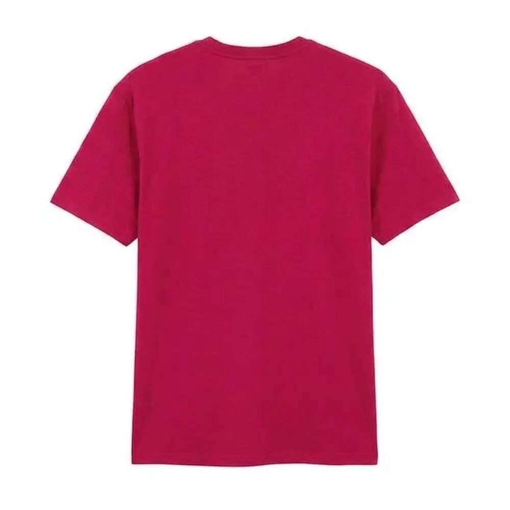 Tshirt Uni Et Léger Manches Courtes Adulte (Rouge Rose) 2/3