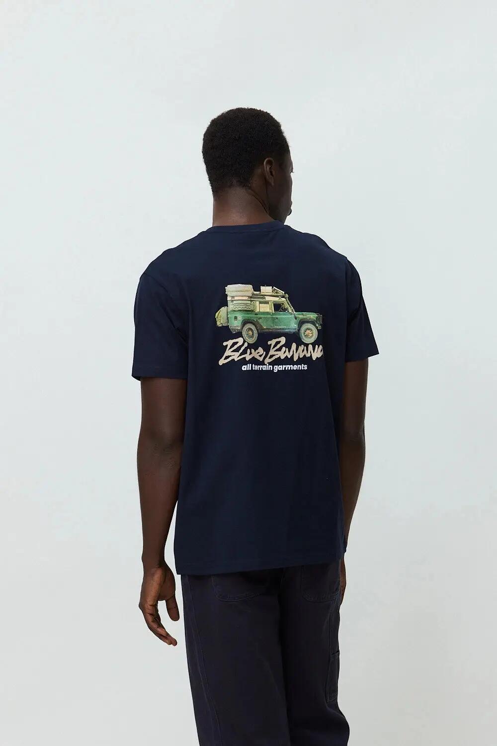 Camiseta Blue Banana de 100% Algodón Orgánico Go Explore Azul Marino 2/7