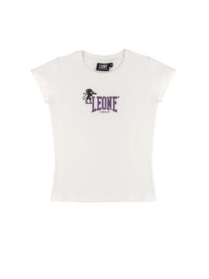 Leone 1947 lavendelkleurig t-shirt met korte mouwen voor meisjes