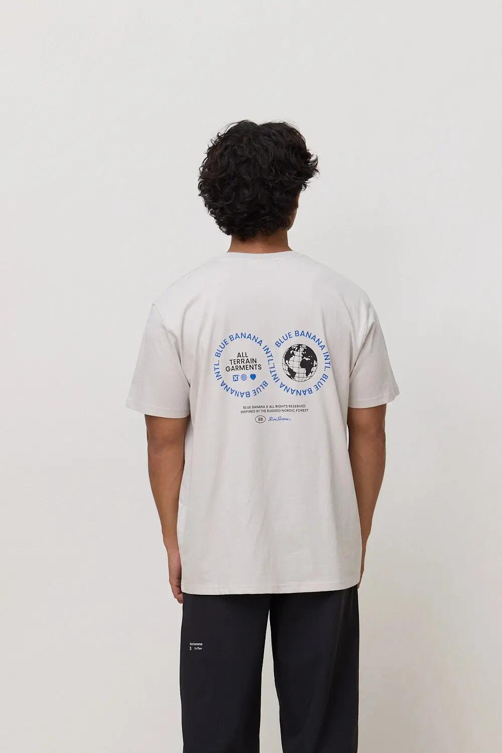 Camiseta Blue Banana de 100% Algodón Orgánico Vast Blanca 2/3