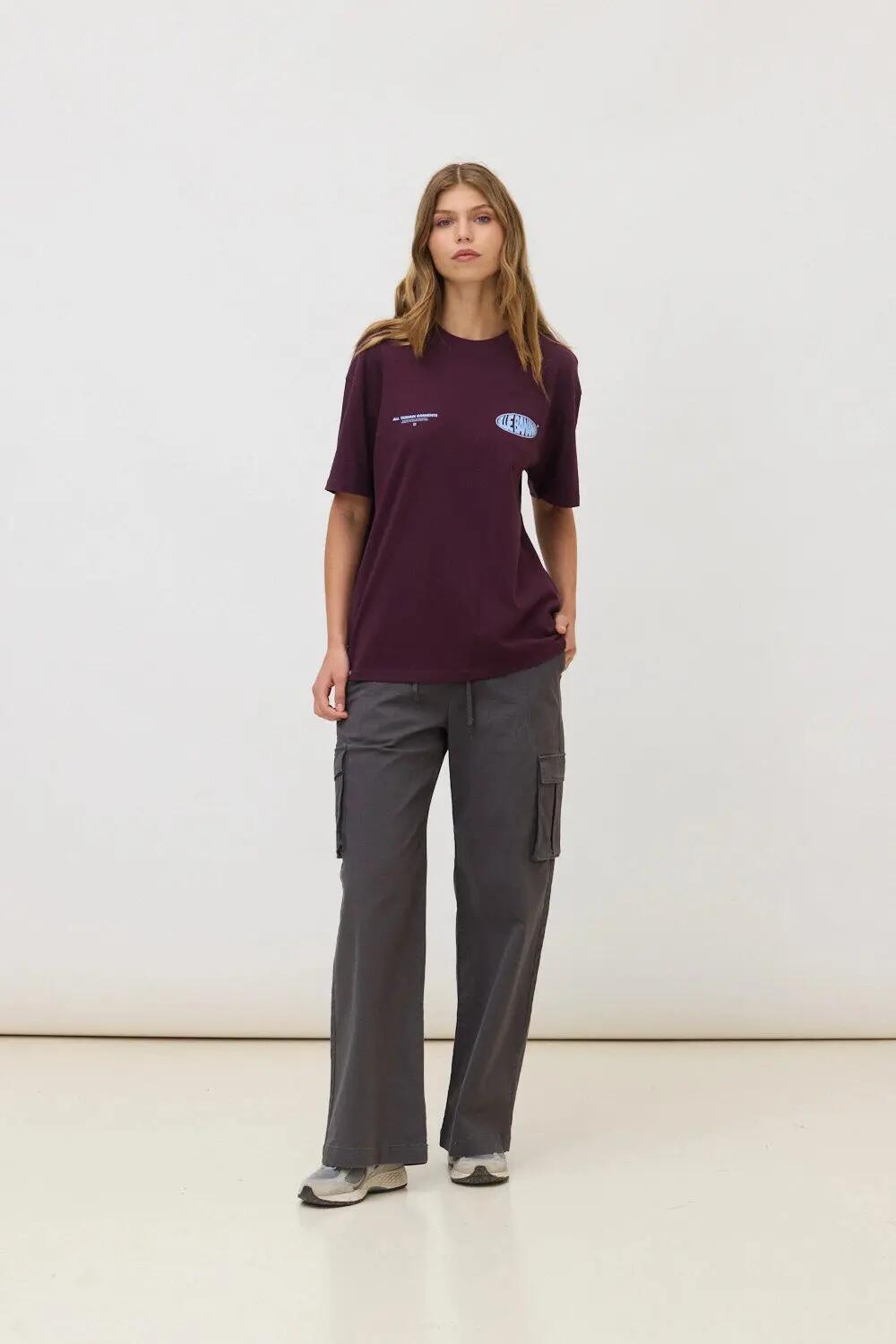 Camiseta Blue Banana de 100% Algodón Orgánico Oval Cherry 6/7