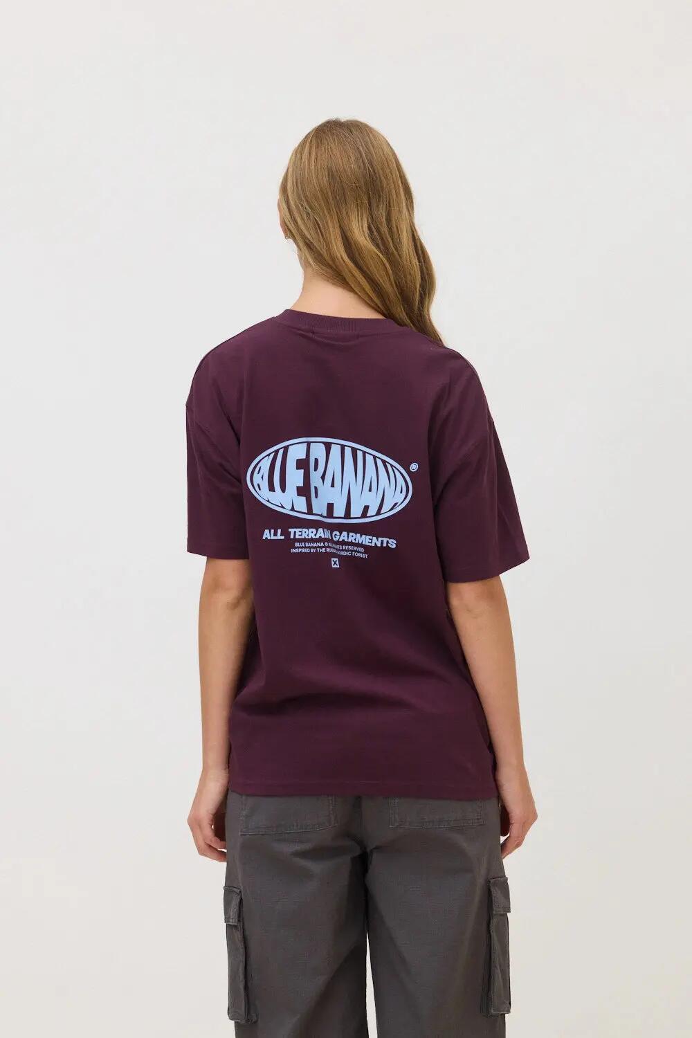 Camiseta Blue Banana de 100% Algodón Orgánico Oval Cherry 5/7