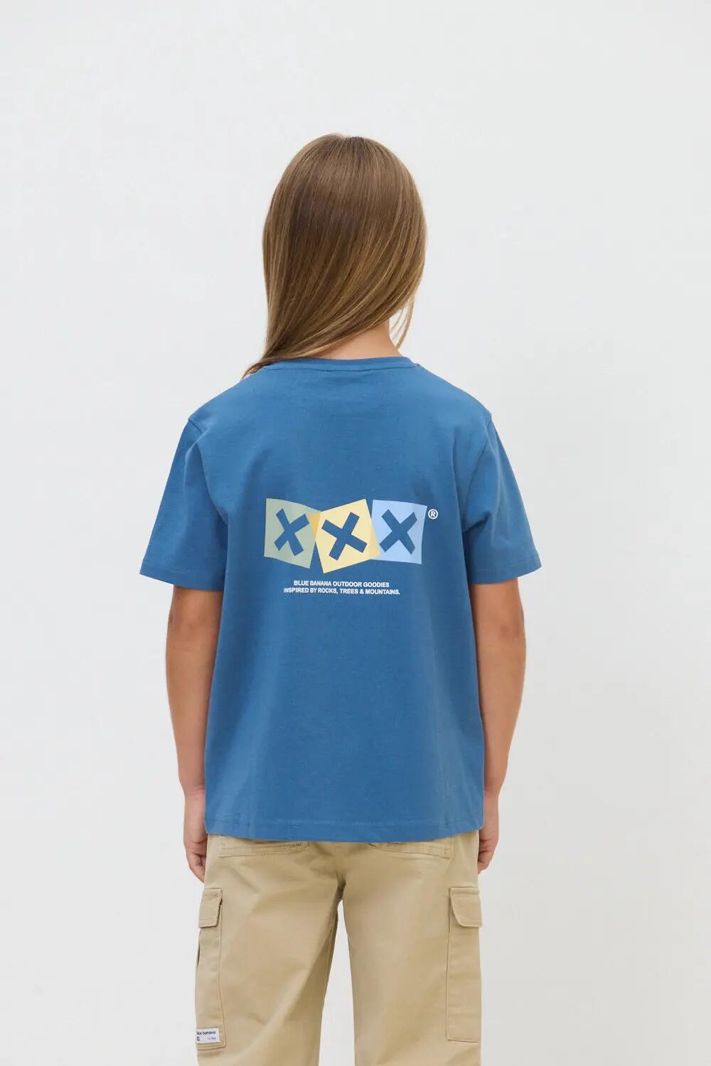 Camiseta Kids Blue Banana de 100% Algodón Orgánico Dice Indigo Blue 2/4