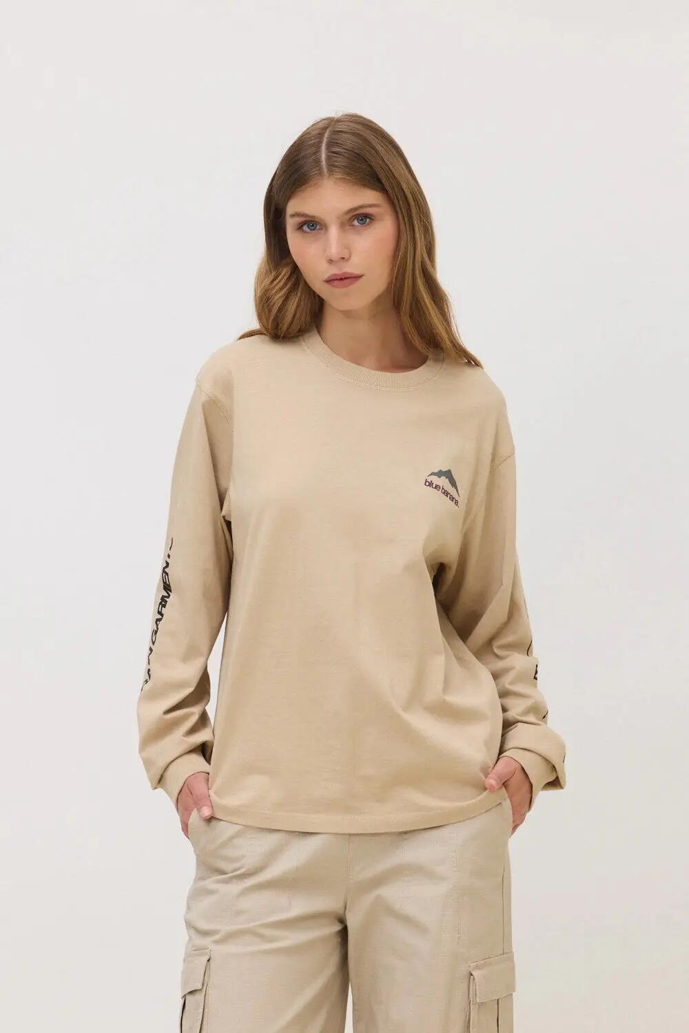 Camiseta de Manga Larga Blue Banana de 100% Algodón Orgánico Mountain Camel 4/7
