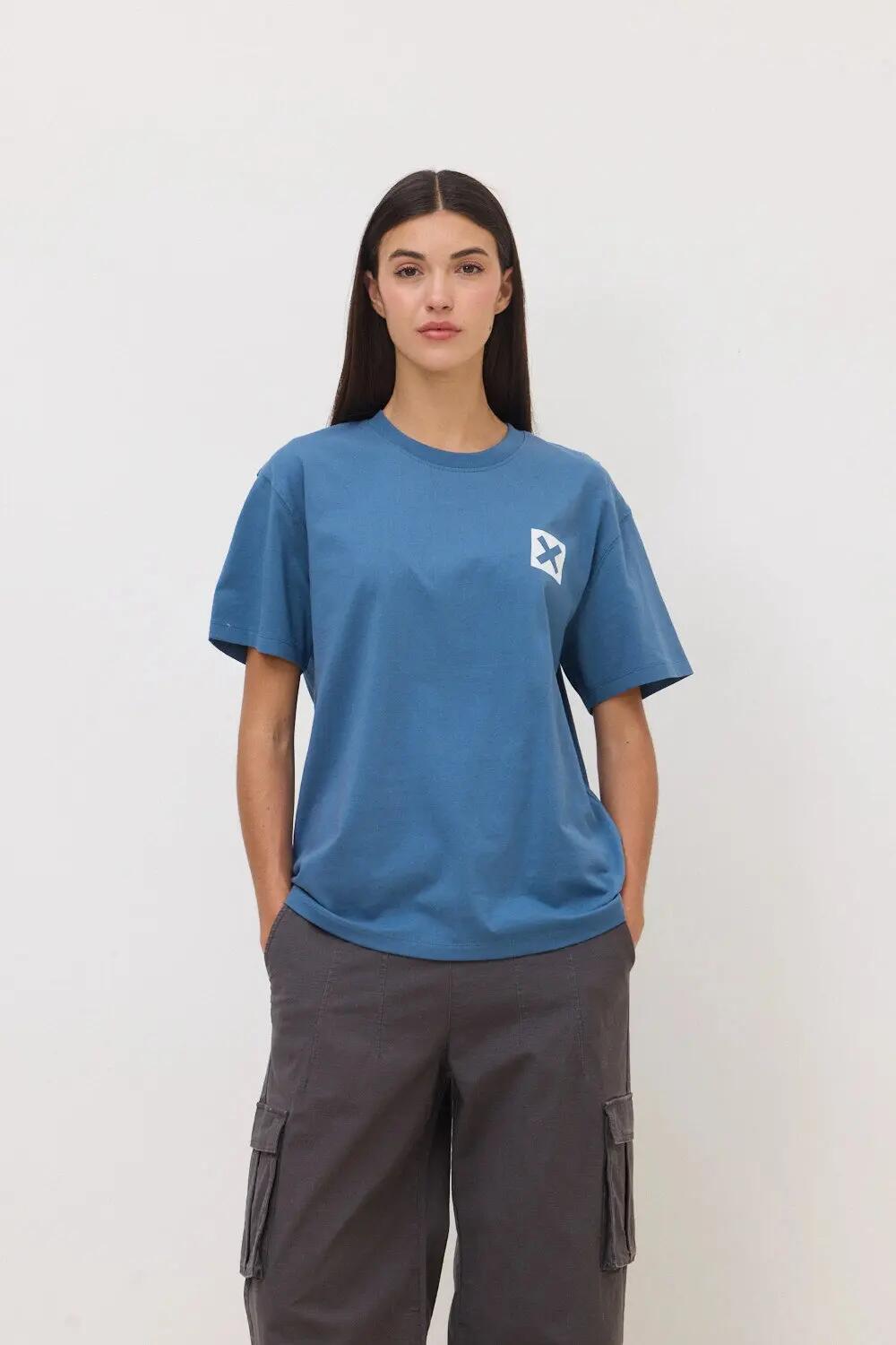 Camiseta Blue Banana de 100% Algodón Orgánico Nature Indigo Blue 4/7