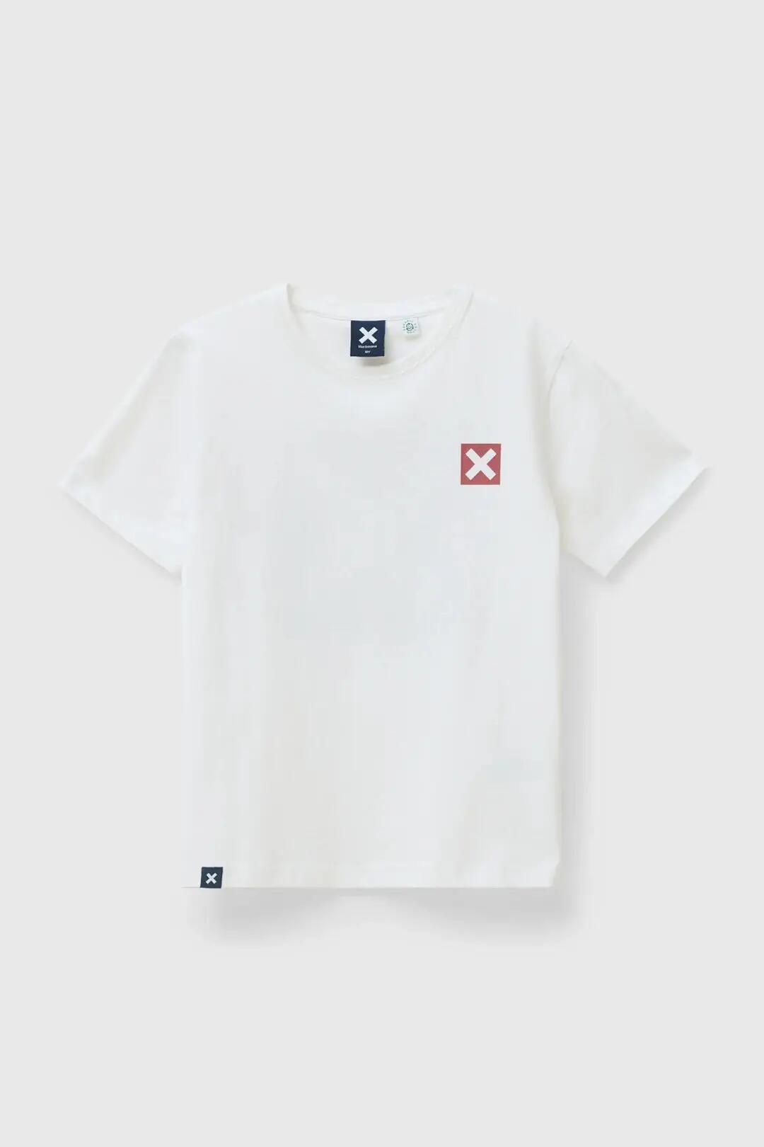 Camiseta Kids Blue Banana de 100% Algodón Orgánico Nature Blanca 4/4