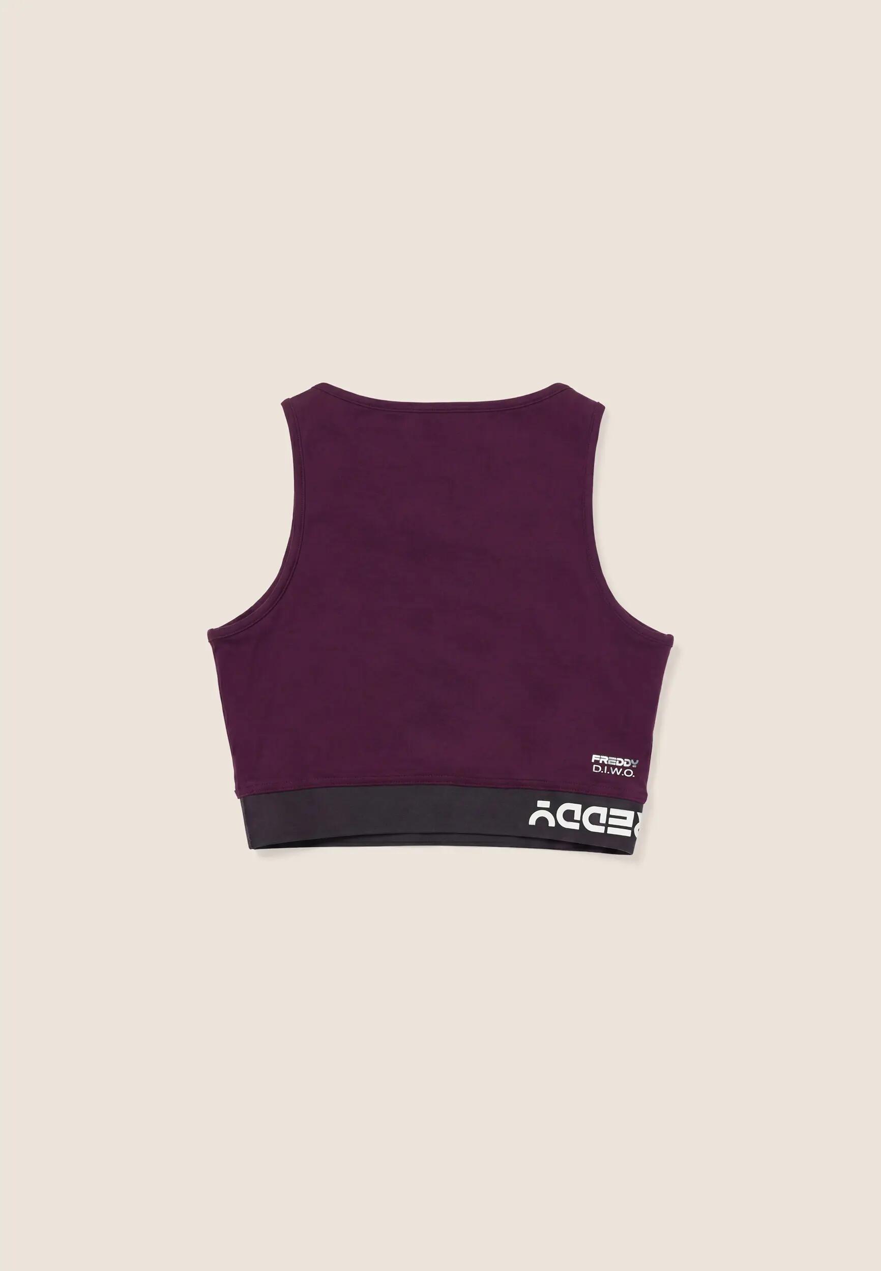 Sport Bra Mano Pesca con Fasce Elastiche Incrociate 2/3