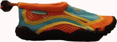 Schoenen - watersport - kinderen - vasco - flexibel, antislip - oranje/blauw