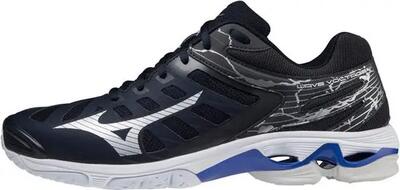 Schoenen - volleybal - unisex - wave voltage - dempend, stabiel - zwart/blauw