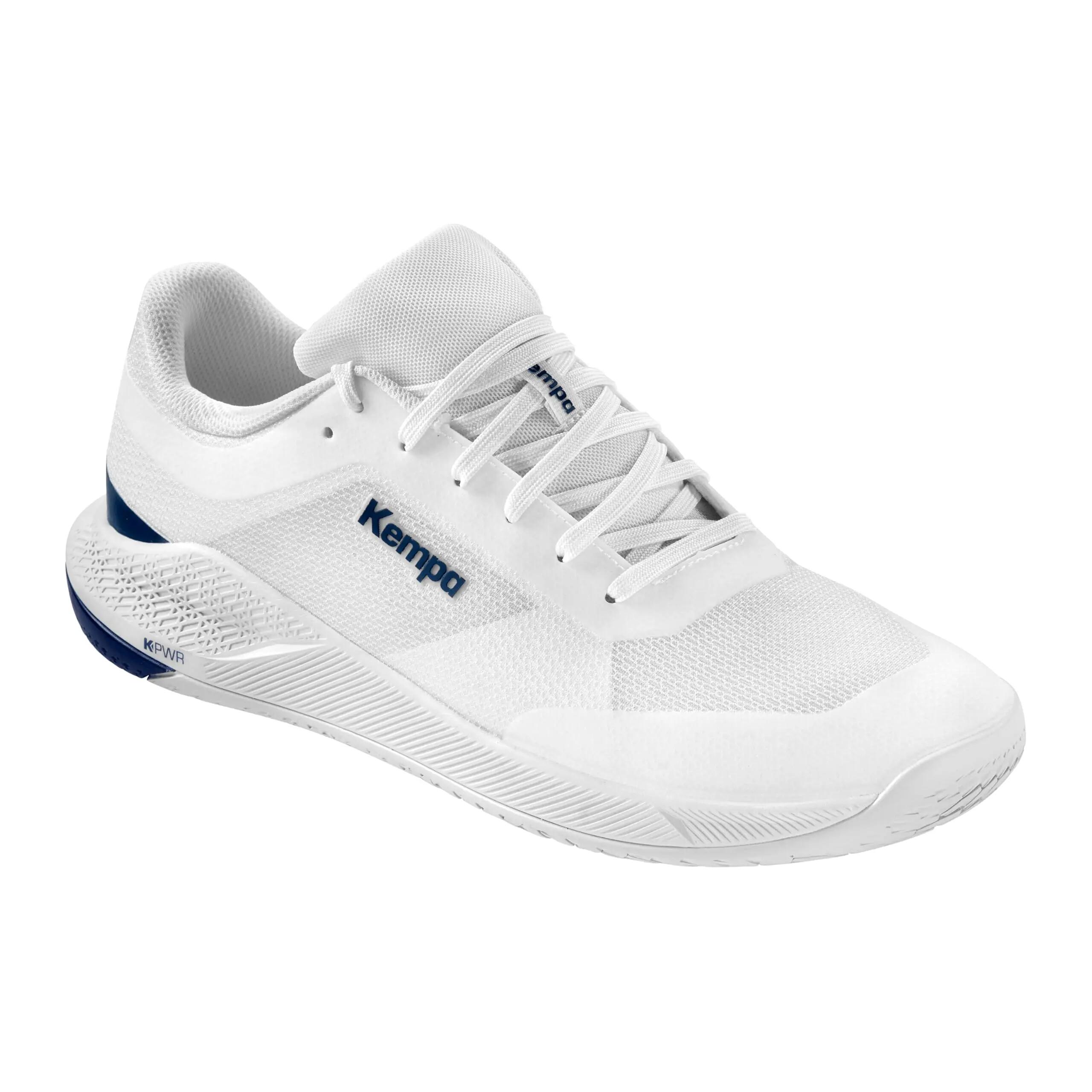 Unisex - Handball - Schuhe - stabil, griffig - Kourtfly Two - weiß/blau 1/4