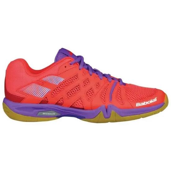Shoes - Badminton - Women - Shadow Team 2018 - comfortabel, grip - rood/paars