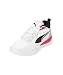 Chaussures - basket - homme - réactives profil bas - blanc/rouge 3/4