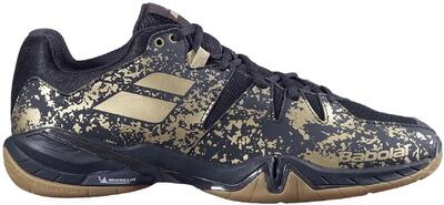 Schoenen - badminton - ademend, stabiel - zwart/goud