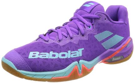 Chaussures - tennis - femme - maintien, amorti - blanc/rouge