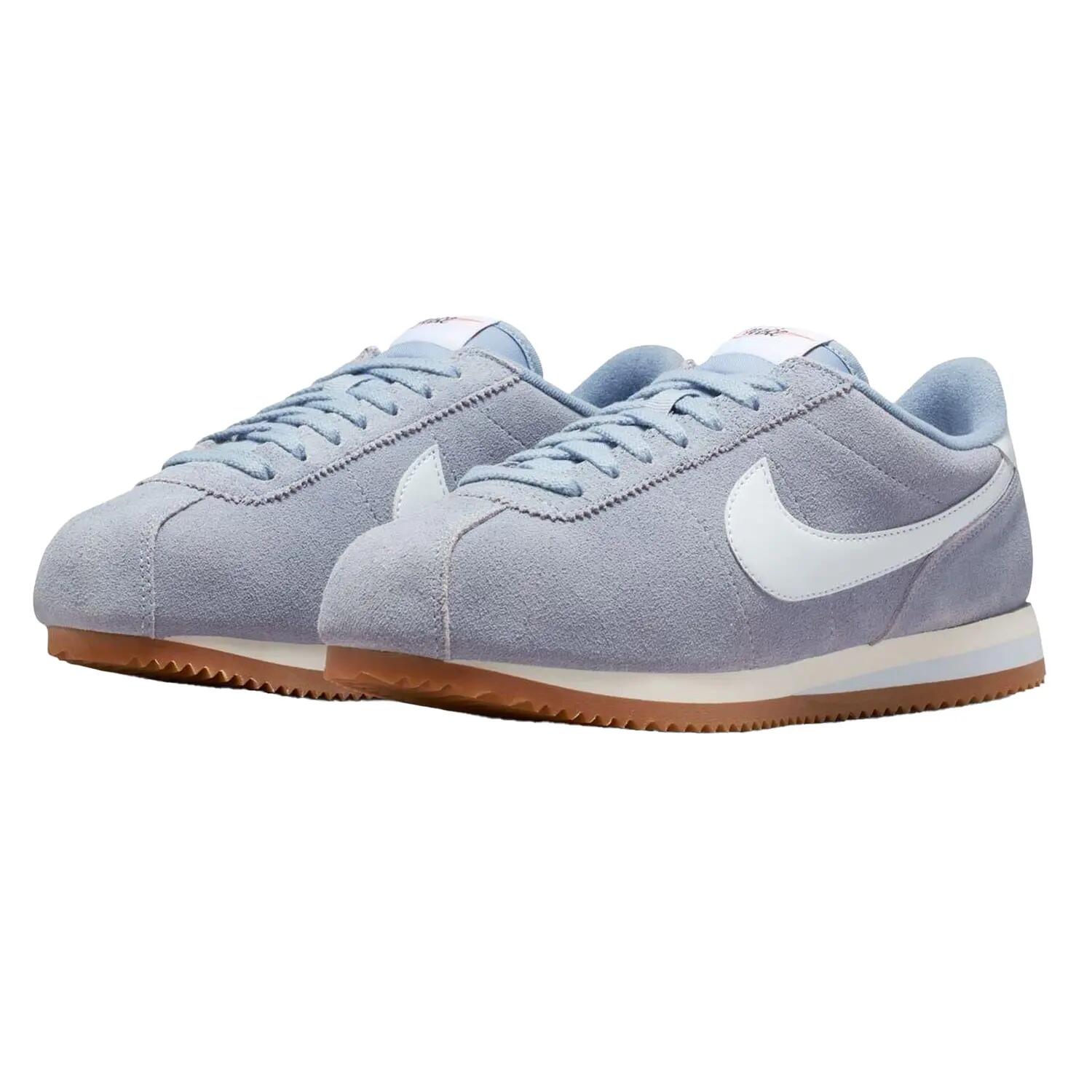 Womens/Ladies Cortez Suede Trainers (Slate) 4/4
