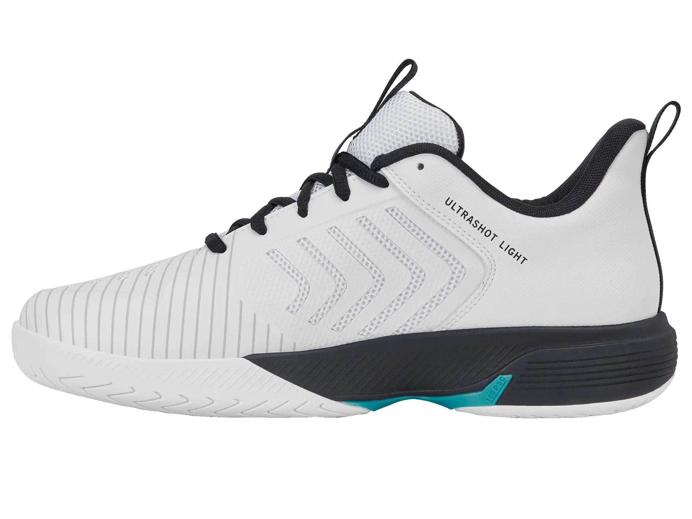 Herren-Tennisschuhe – Sport – K-SWISS ULTRASHOT LIGHT – weiß und carbon 5/5