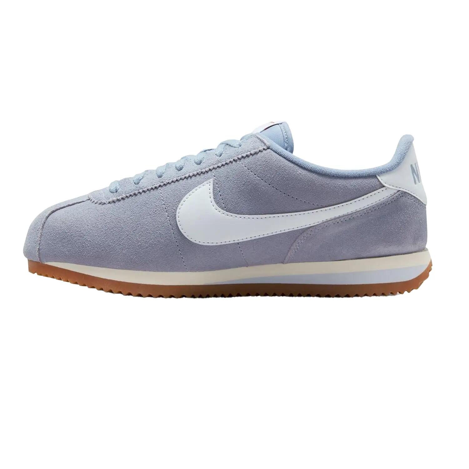 Womens/Ladies Cortez Suede Trainers (Slate) 3/4