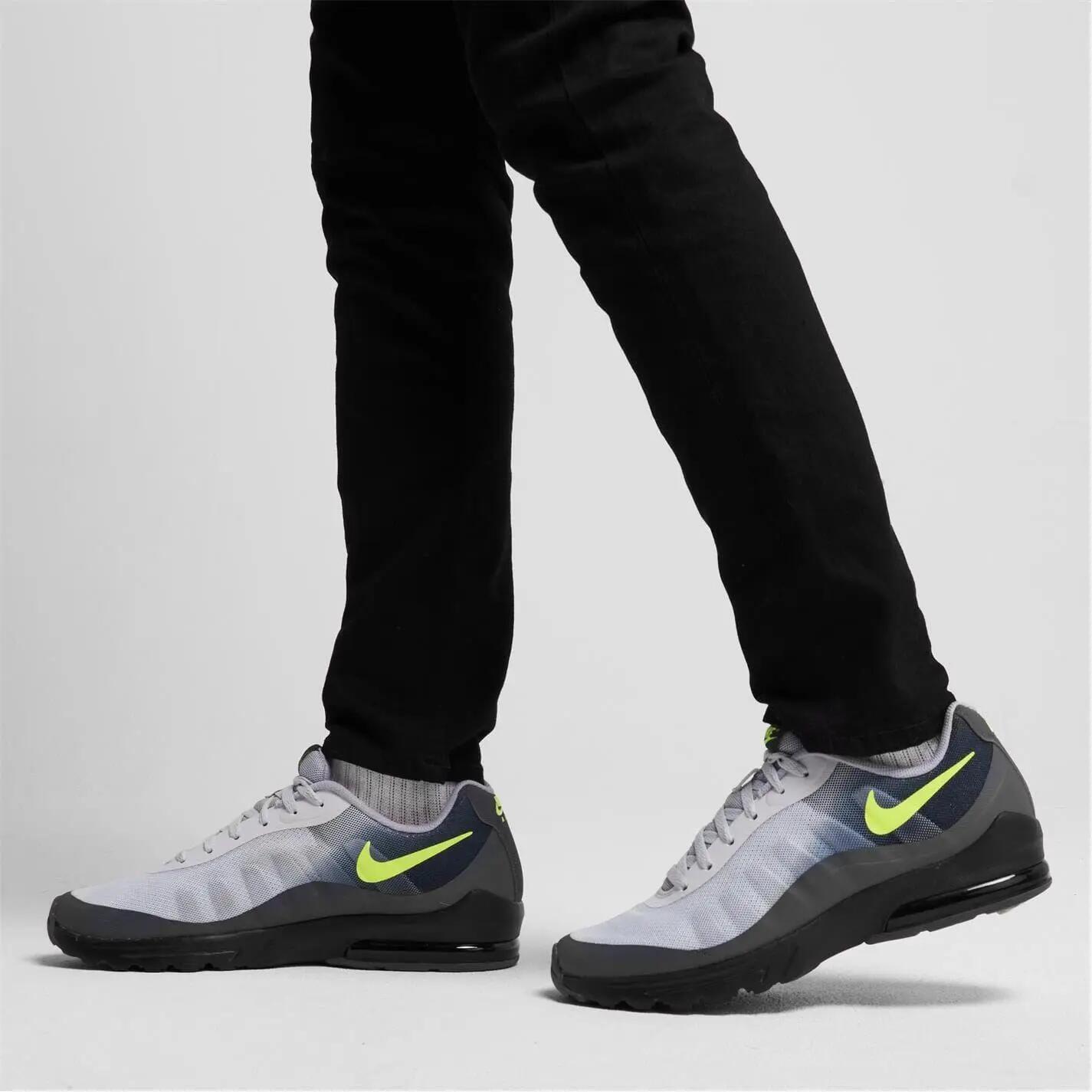Mens Air Max Trainers (Black/Volt/Grey) 2/5