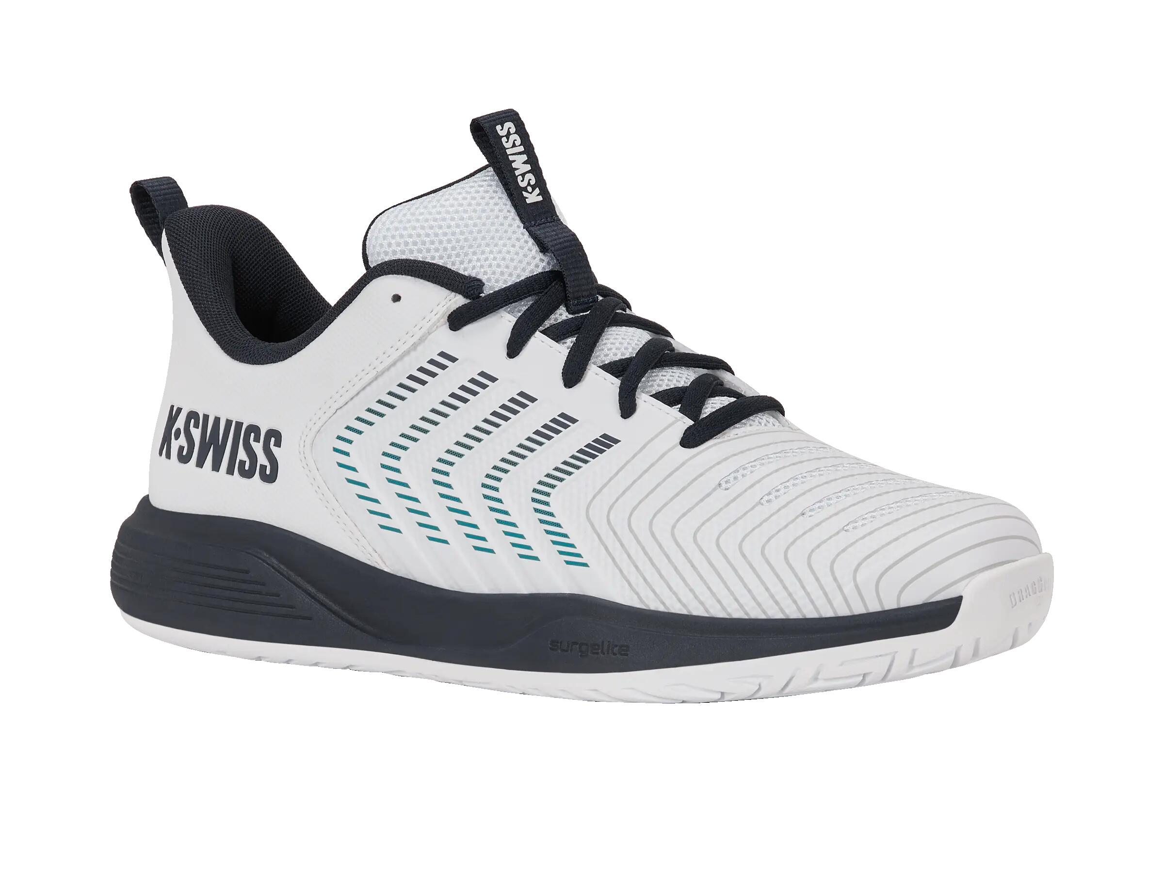 Herren-Tennisschuhe – Sport – K-SWISS ULTRASHOT LIGHT – weiß und carbon 2/5