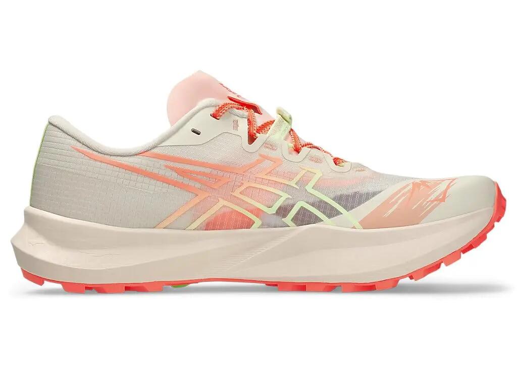 Chaussures - trail - femme - légères, amorties - fuji lite 7 - rose/sun coral 4/4