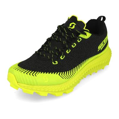 Shoes - trail - men - supertrac ultra rc - demping en bescherming - zwart/geel