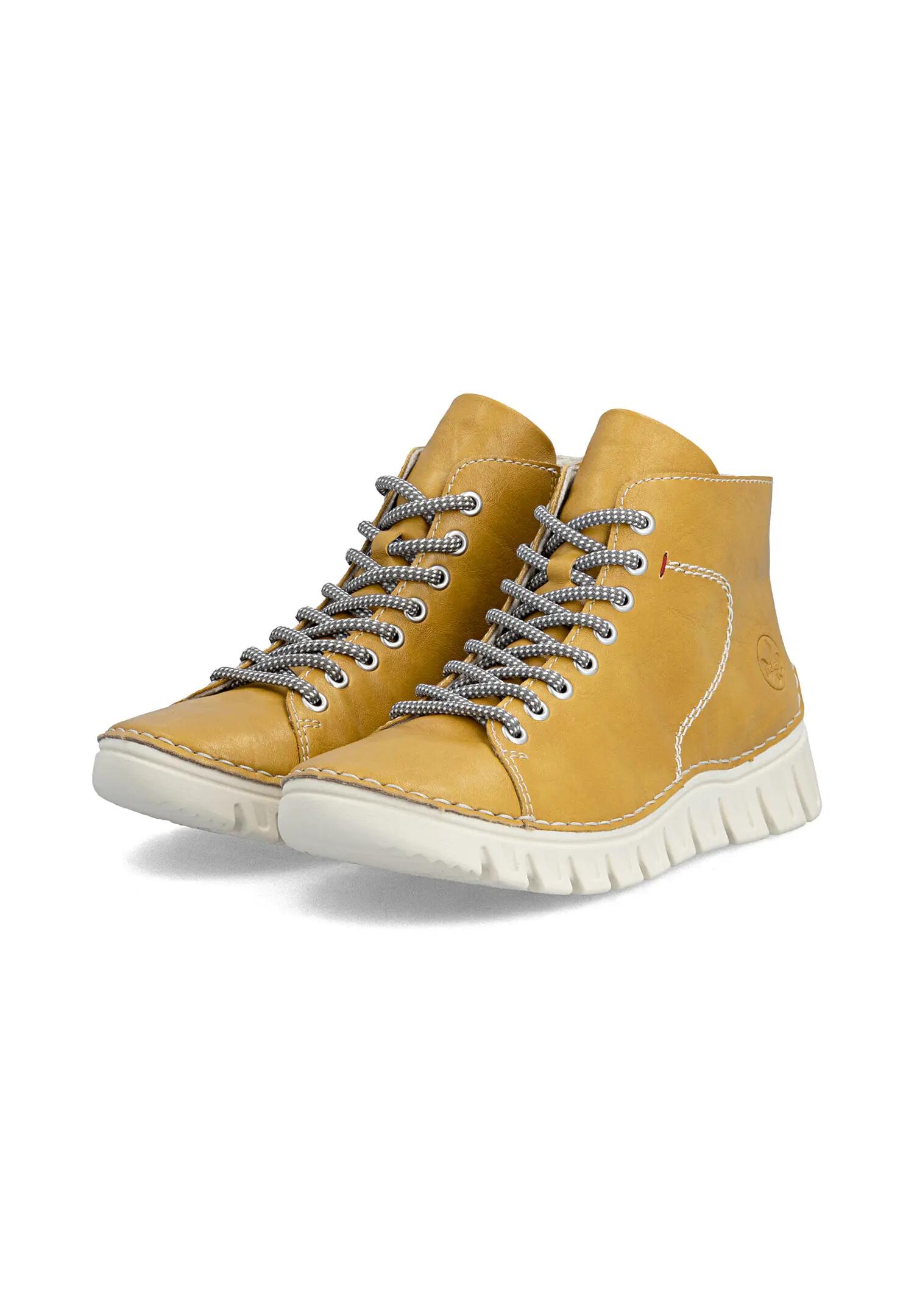 Rieker Damen 57501 68 Schnuerstiefel Yellow 5/5