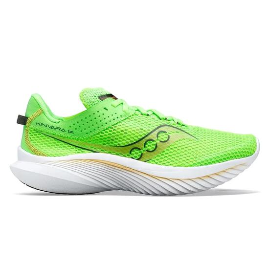Chaussures - course - homme - légères flexibles - kinvara 14 - vert/blanc