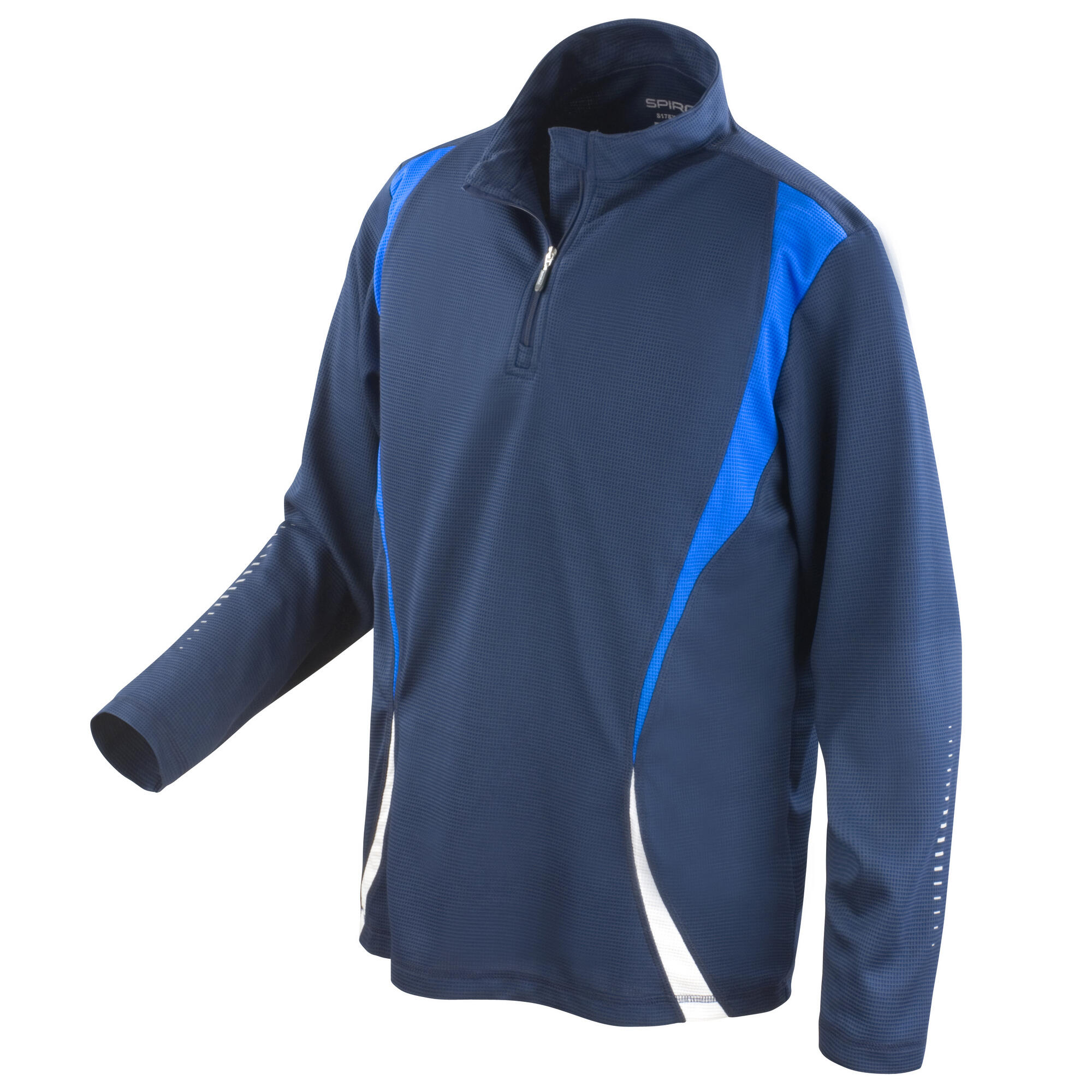 SPIRO Unisex Sports Trial Performance Training Top (Navy/Royal/White)