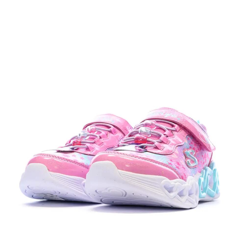 Baskets Roses/Mauves Fille Skechers Infinite Heart 7/7
