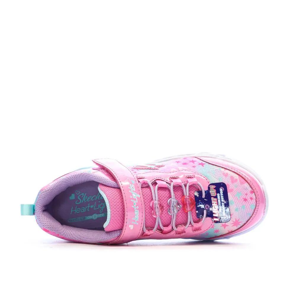Baskets Roses/Mauves Fille Skechers Infinite Heart 5/7