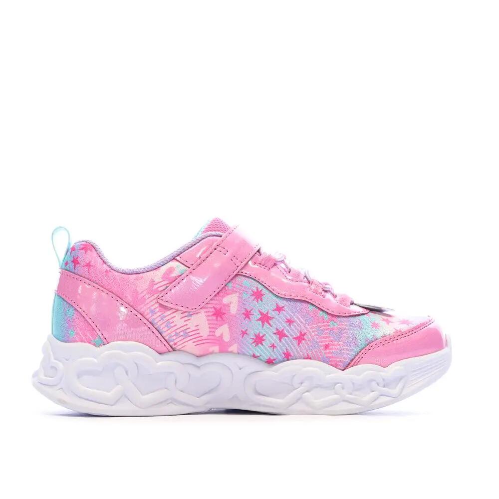 Baskets Roses/Mauves Fille Skechers Infinite Heart 3/7