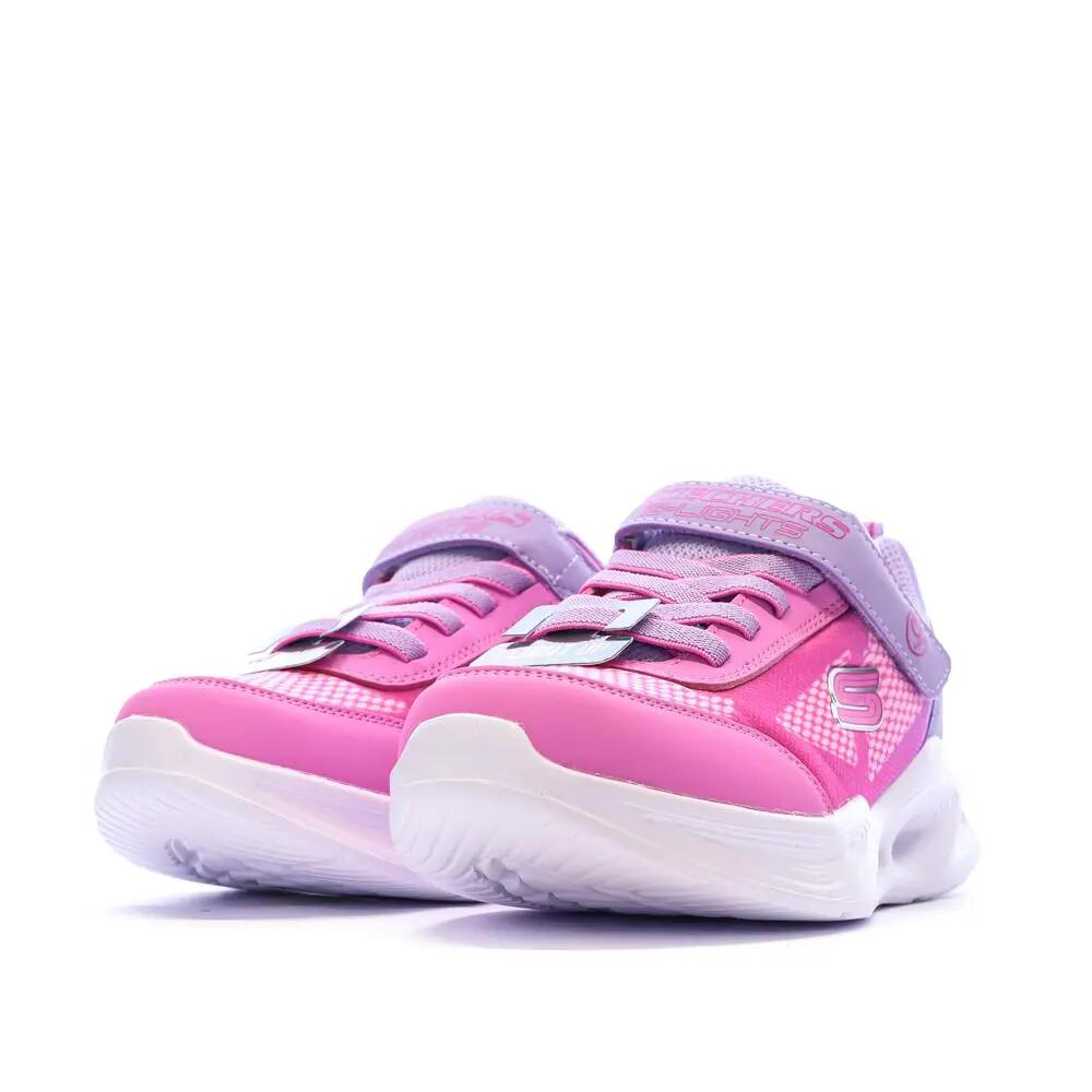 Zapatillas Skechers Sola Glow para niña, rosas y malvas 7/7