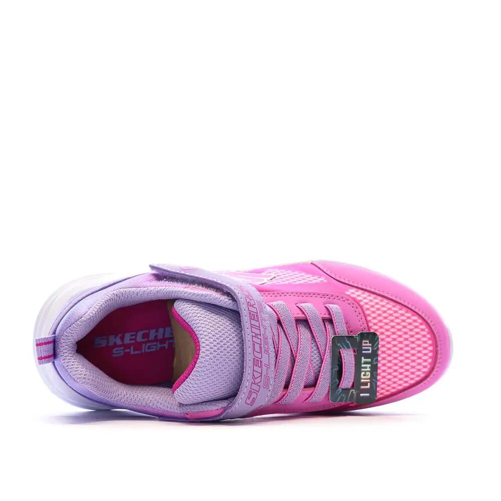 Zapatillas Skechers Sola Glow para niña, rosas y malvas 5/7